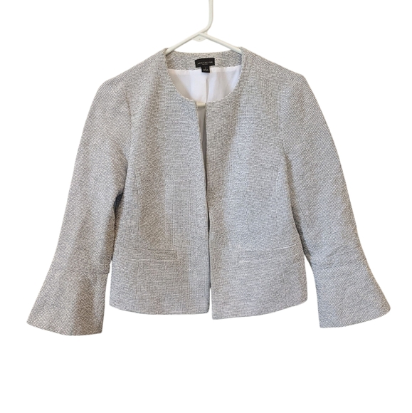 Ann Taylor Factory Jackets & Blazers - Like New Ann Taylor Factory Tweed Blazer Peplum Sleeves Size 2